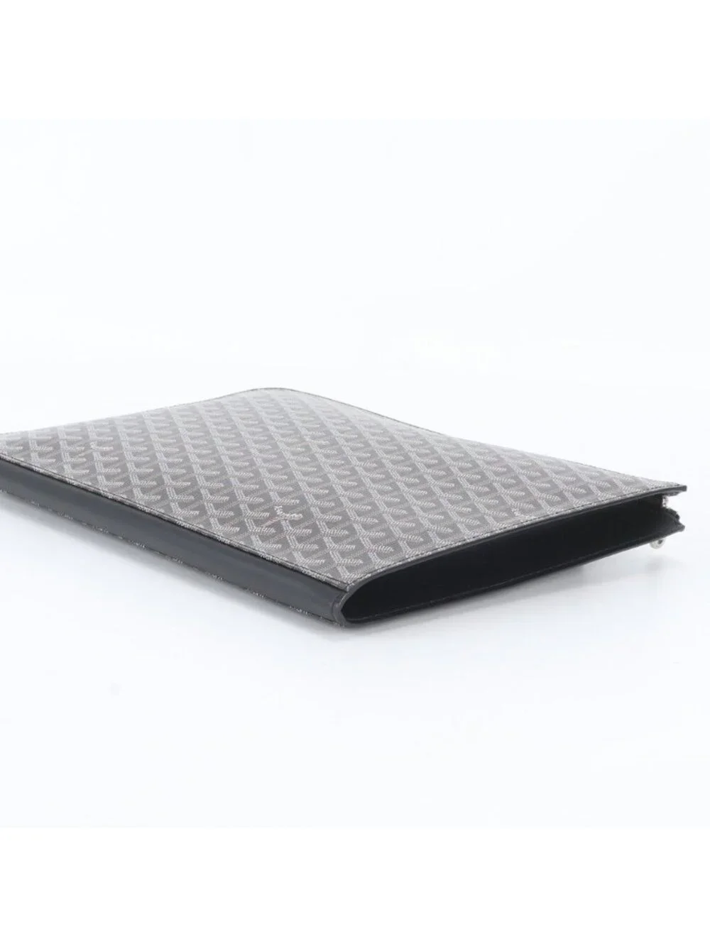 Goyard Sorbonne Herringbone Leather Clutch Pouch Business